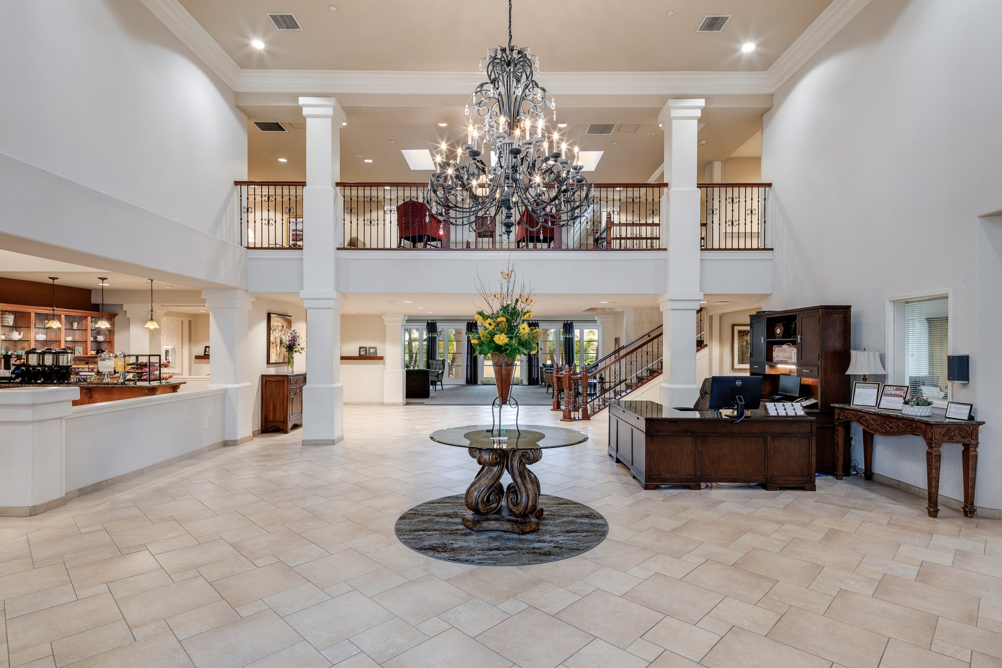 Oakmont of Chino Hills reception area