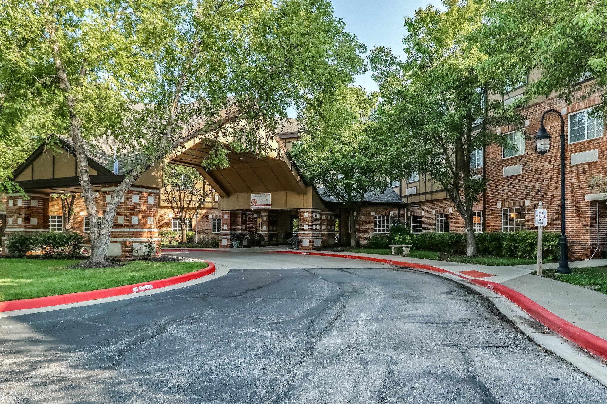 Lamar Court outdoor common area