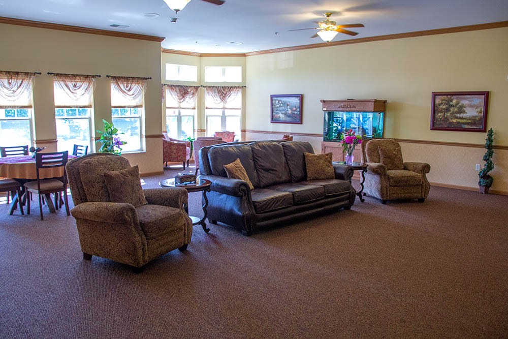 Creek Side Terrace indoor common area