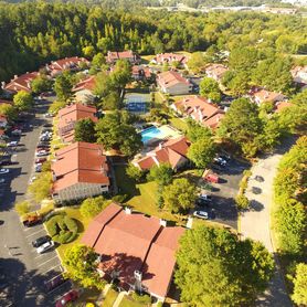 The Courts of Waterford aerial view of community