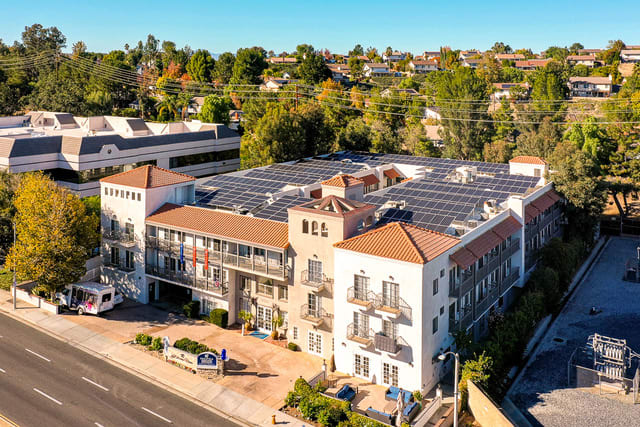 Pacifica Senior Living Santa Clarita aerial view of community