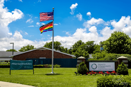 Trinity at Fairborn outdoor common area