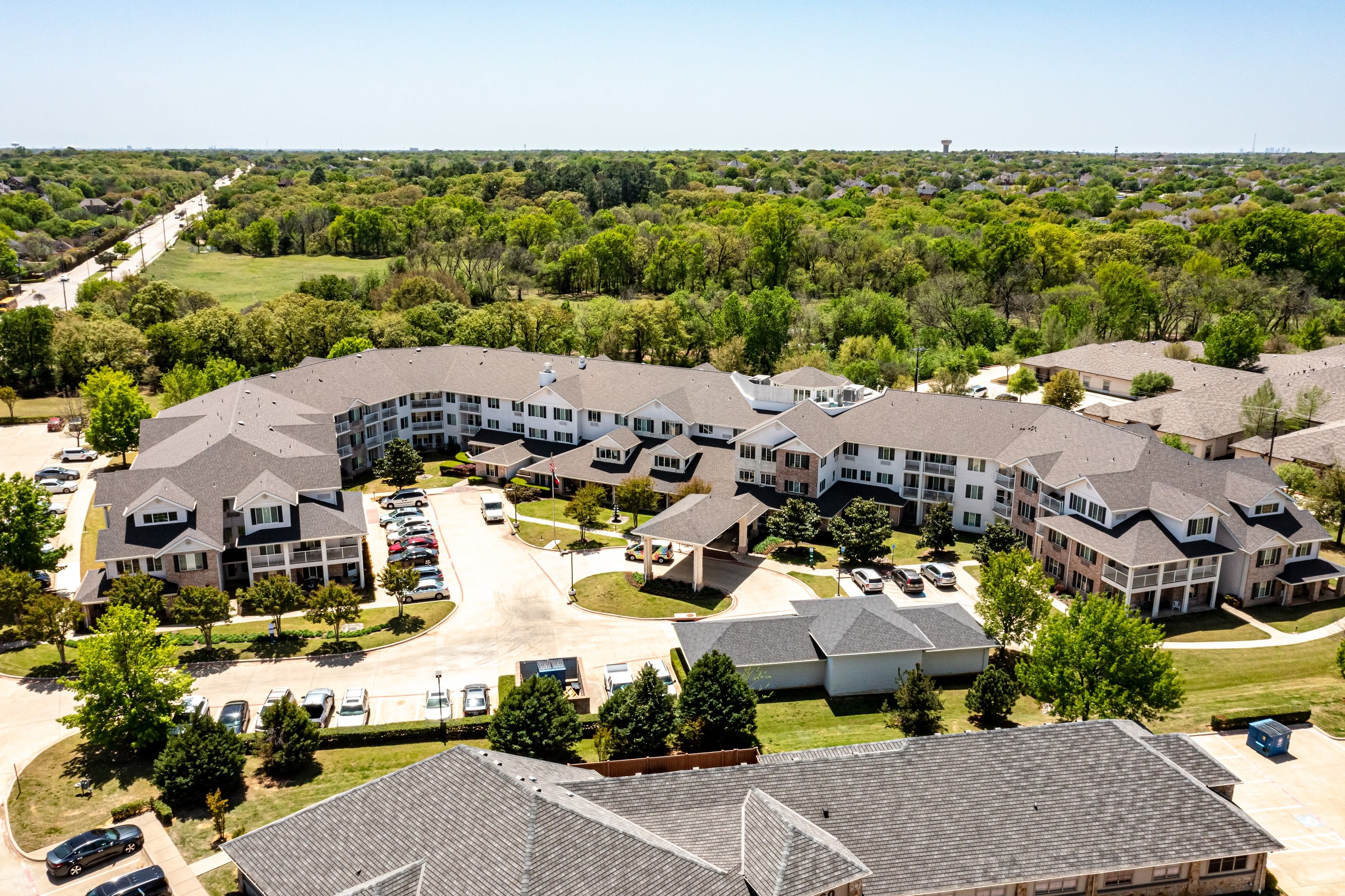 Solstice Senior Living at Grapevine aerial view of community