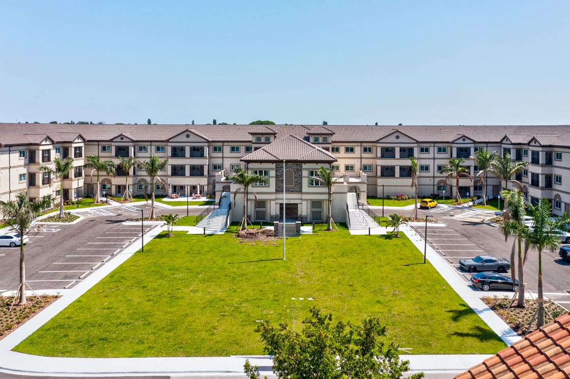 Discovery Village at Sarasota Bay aerial view of community