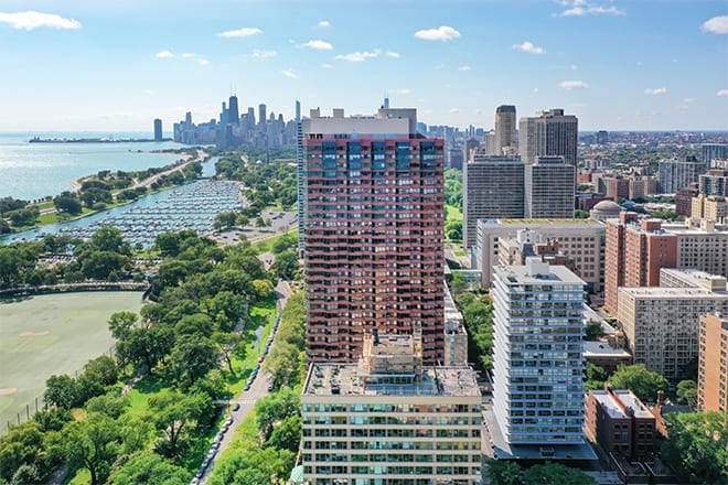 Brookdale Lake Shore Drive aerial view of community