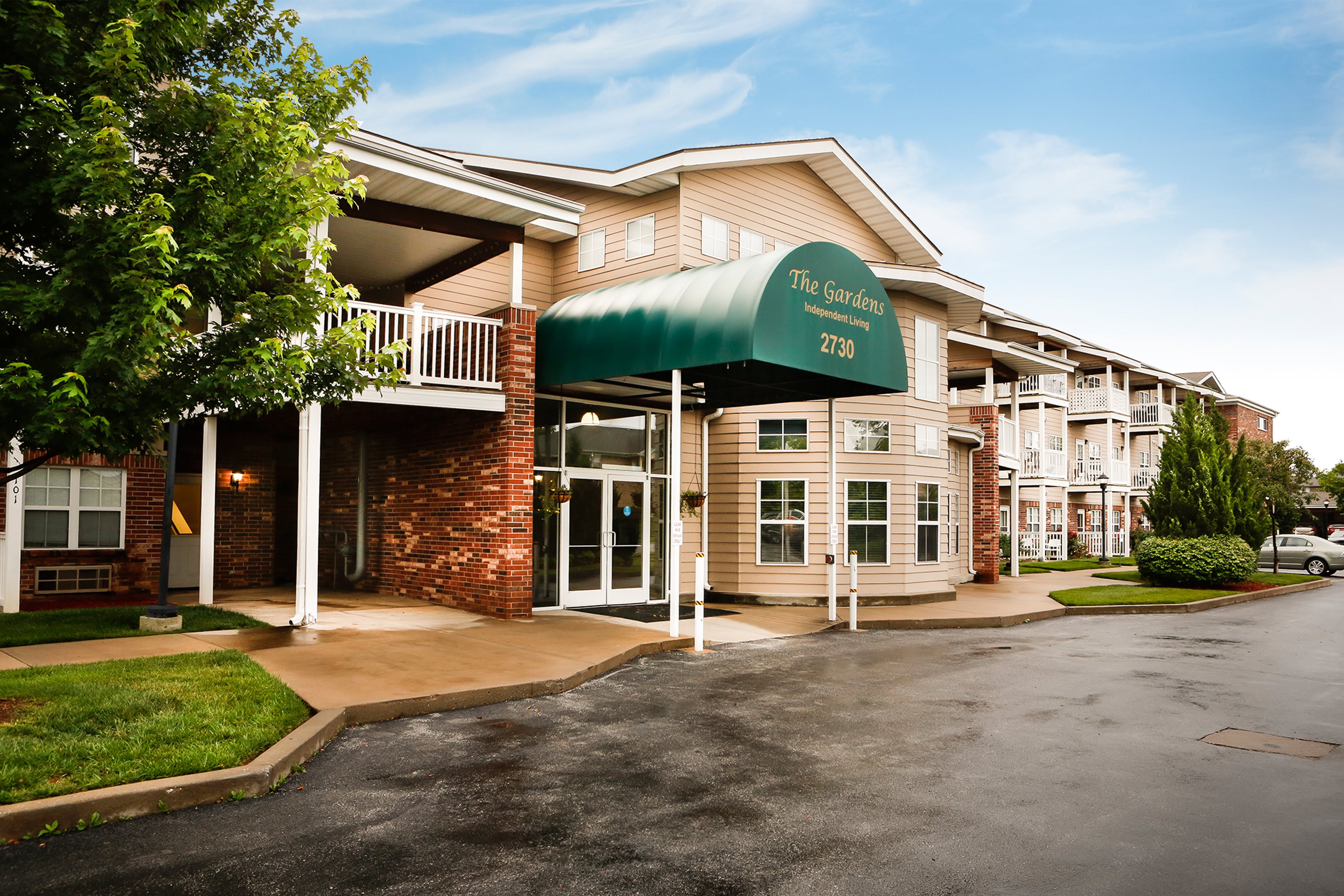 The Gardens Independent Living community entrance