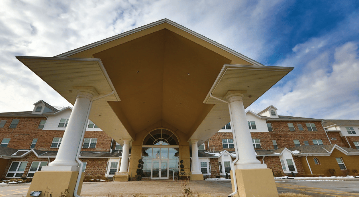 Copper Springs Retirement Community outdoor common area