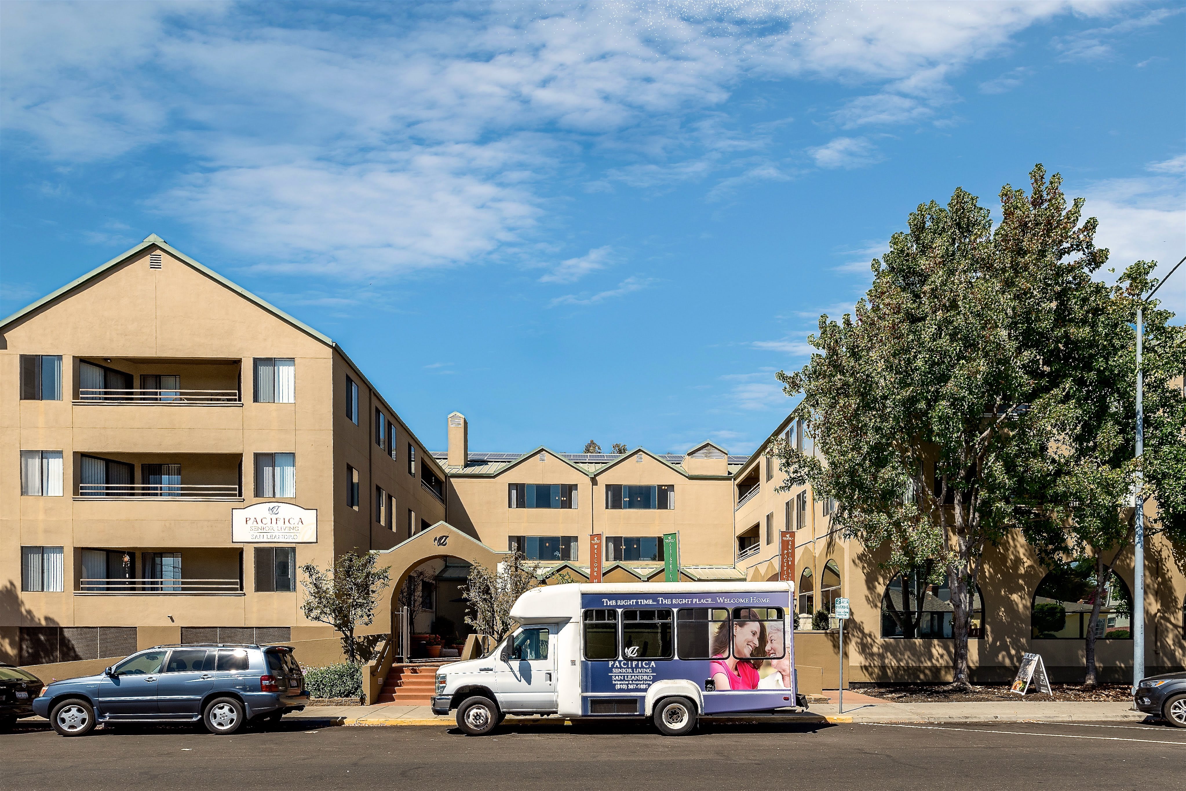 Pacifica Senior Living San Leandro community exterior