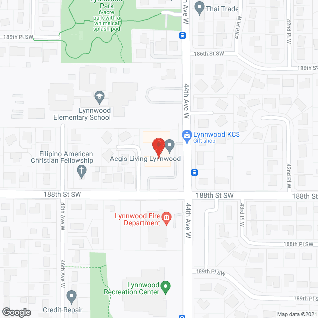 Aegis of Lynnwood in google map