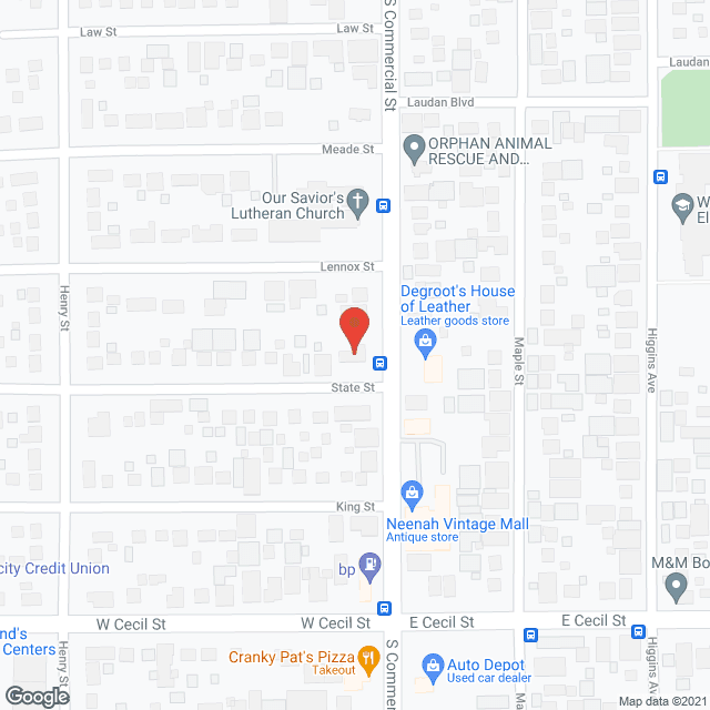 Map of the neighborhood around Clarity Care State Street House
