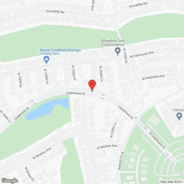 Map of the neighborhood around Robson Reserve at Pebble Creek