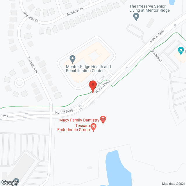 The Preserve Senior Living Mentor Ridge in google map