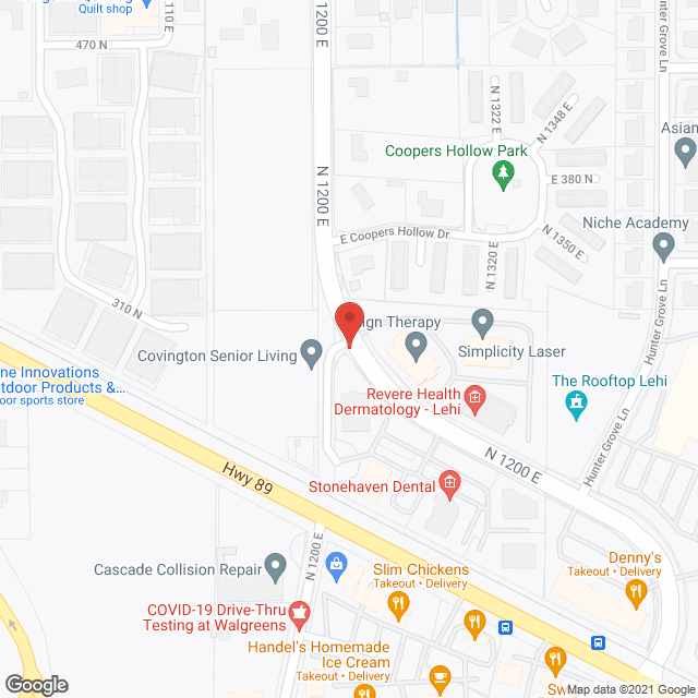 Covington Senior Living Lehi in google map