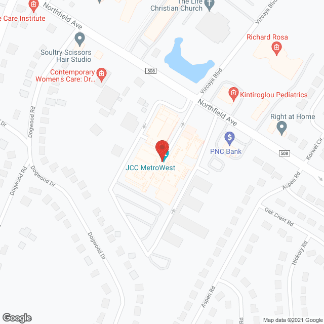 JCC Metro West Memory Center in google map