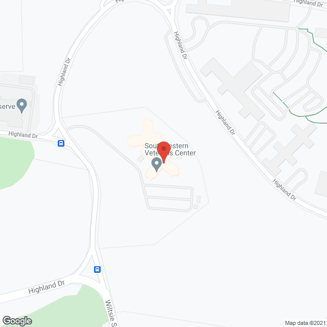 Southwestern Veterans Center in google map