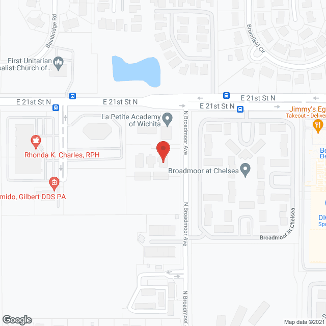 Map of the neighborhood around Gracious Senior Living by Bethel House - East