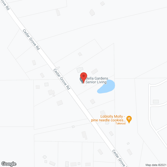 Map of the neighborhood around Bella Gardens Senior Living PCH