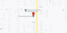 Pinecrest Apartments in google map