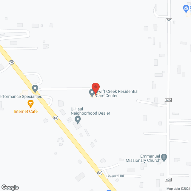 Map of the neighborhood around Swift Creek Residential Care Center