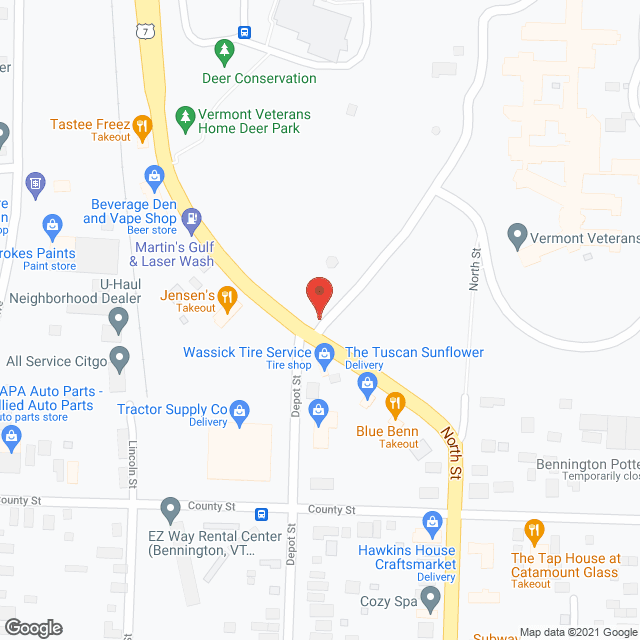 Veterans Home in google map