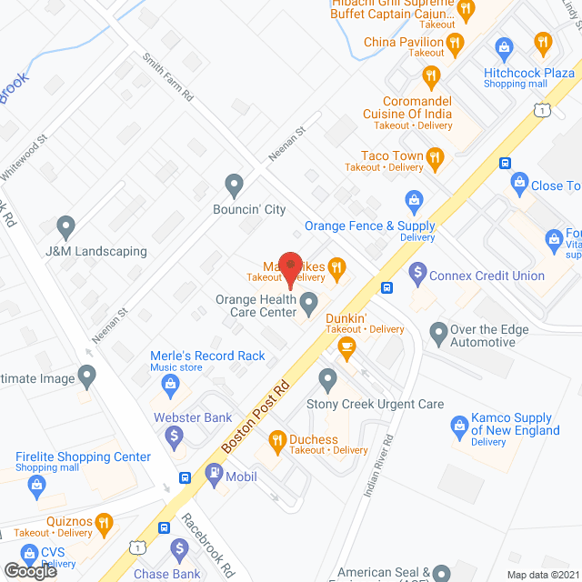 Orange Health Care Ctr in google map