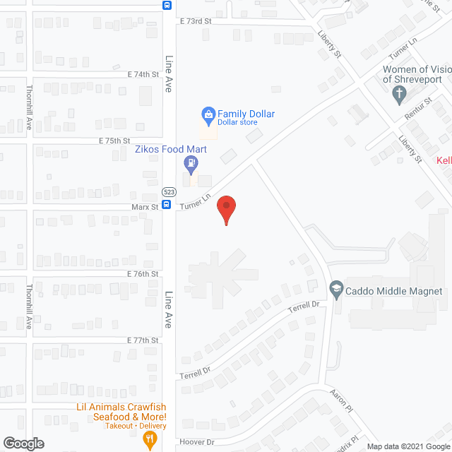 Booker T Washington Nursing Hm in google map
