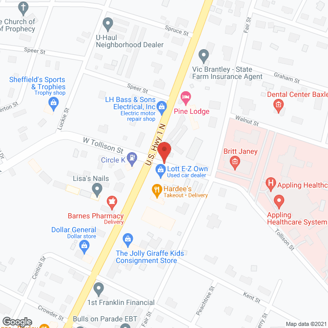 Appling Health Care System in google map