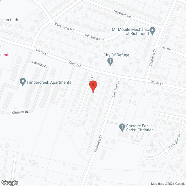 Ethel Williams Svc in google map