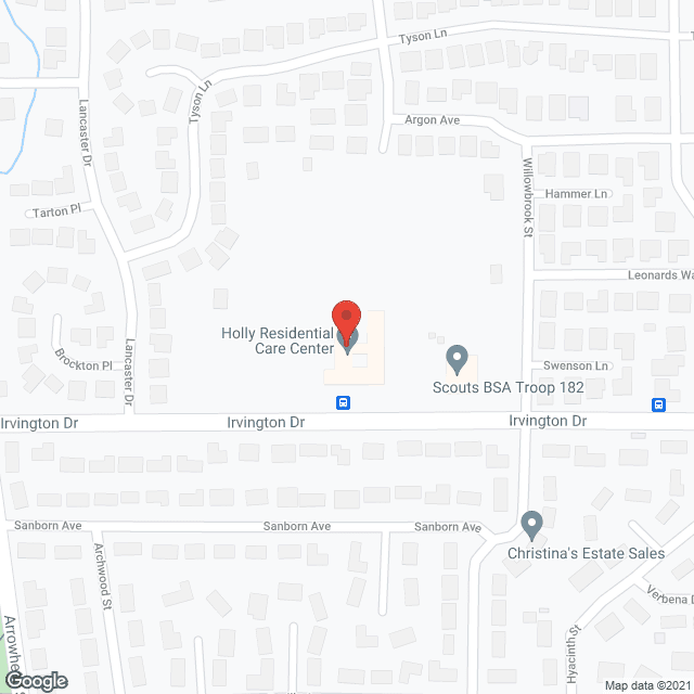 Holly Residential Care Ctr in google map