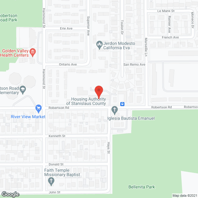 Stanislaus Housing Authority in google map