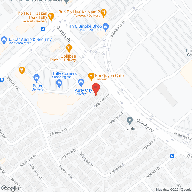 Map of the neighborhood around Edgebank Board and Care Home