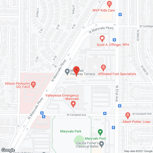 Maryvale Parkway Terrace in google map