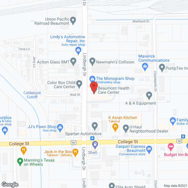 Lindberg Health Care Ctr in google map