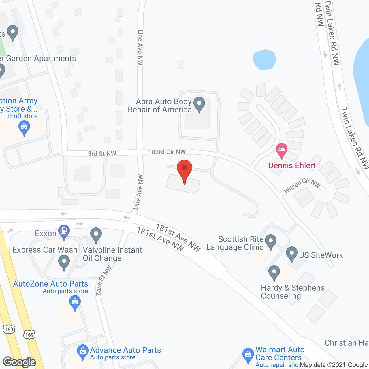 Elk River Senior Living in google map