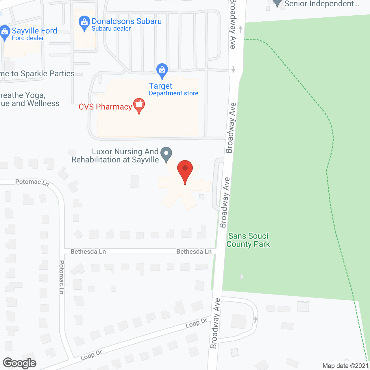 Luxor Nursing and Rehabilitation at Sayvilla in google map