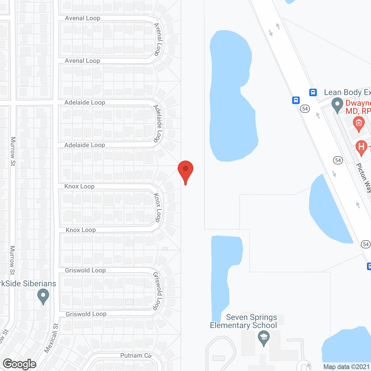 Sunflower Springs - Trinity in google map