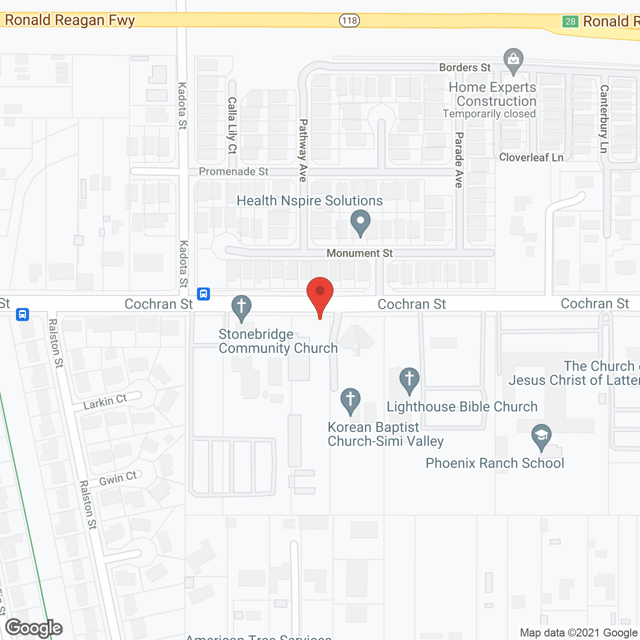 Mountain View Properties in google map