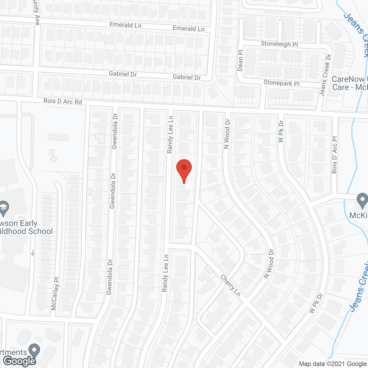 Map of the neighborhood around Randy Lee Lane Senior Living