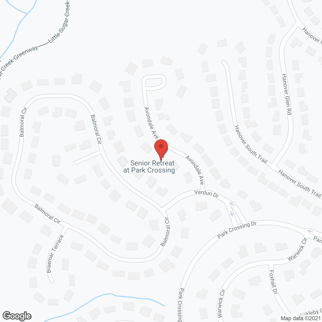 Senior Retreat at Park Crossing in google map