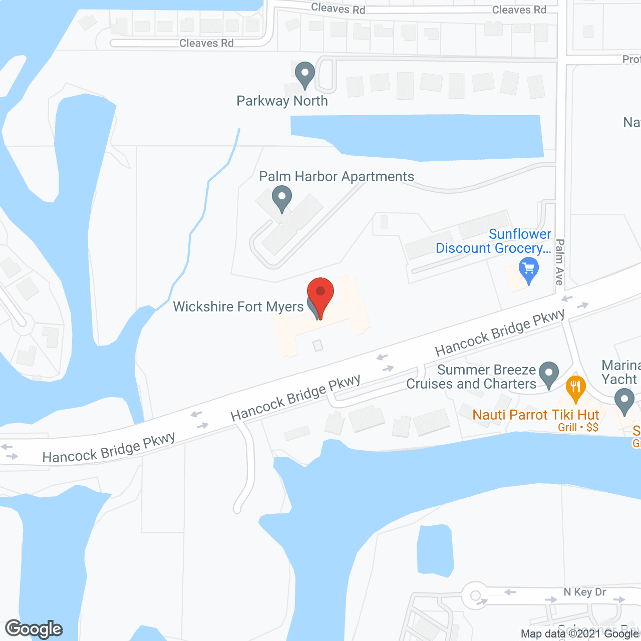 Bayside Senior Living in google map