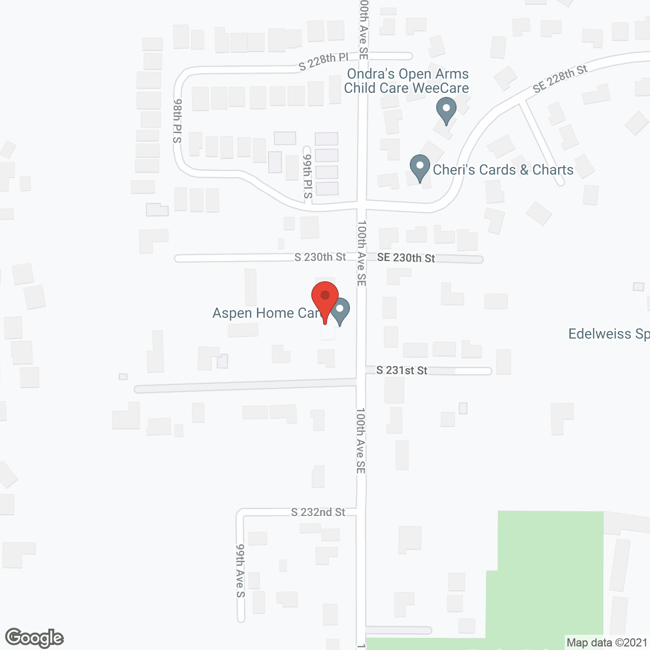 Aspen Home Care in google map