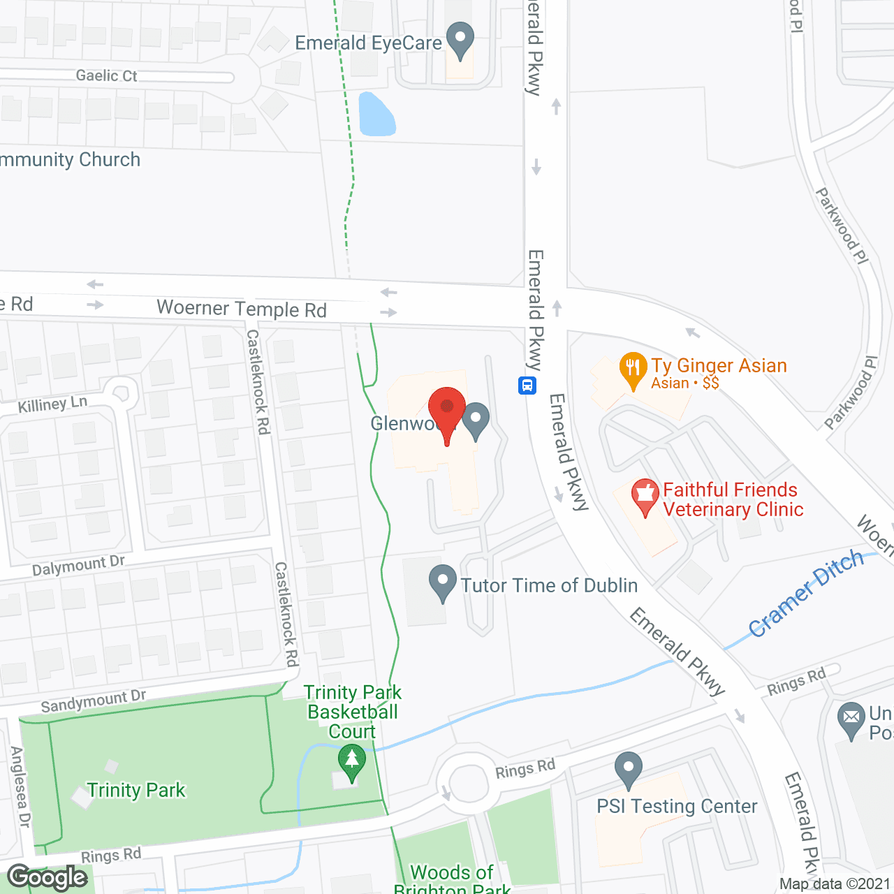 Dublin Glenn Memory Care in google map