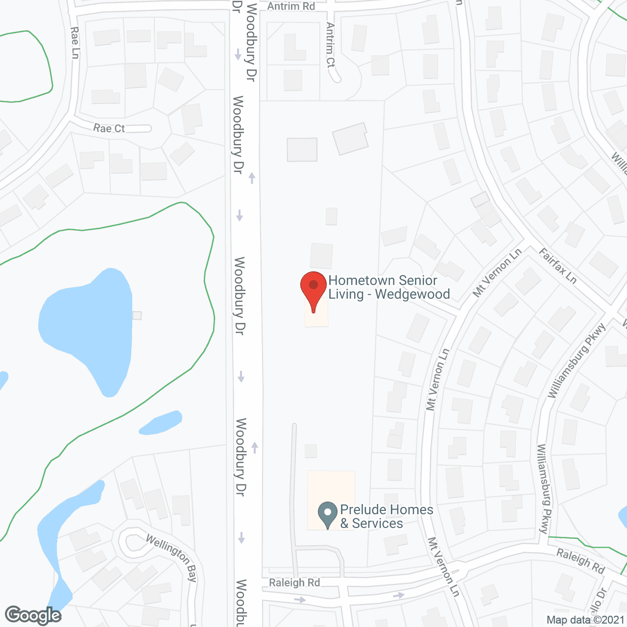 Hometown Senior Living Wedgewood in google map