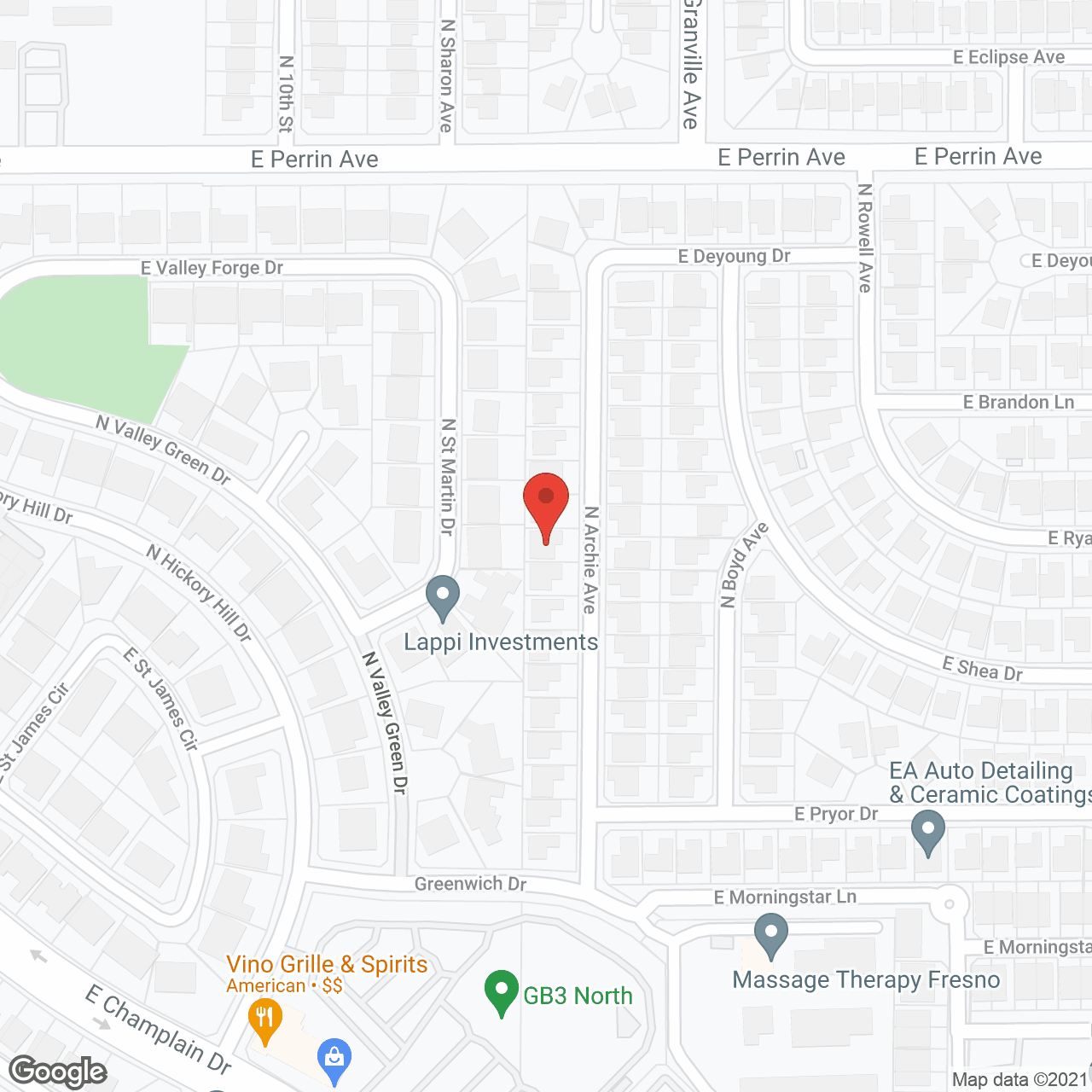 Hill Crest Senior Care in google map