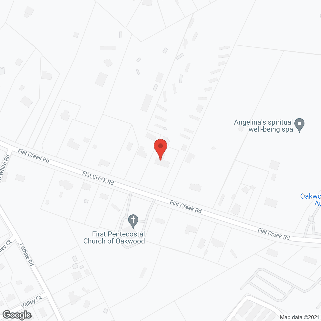 Map of the neighborhood around The Olive Branch PCH Oakwood