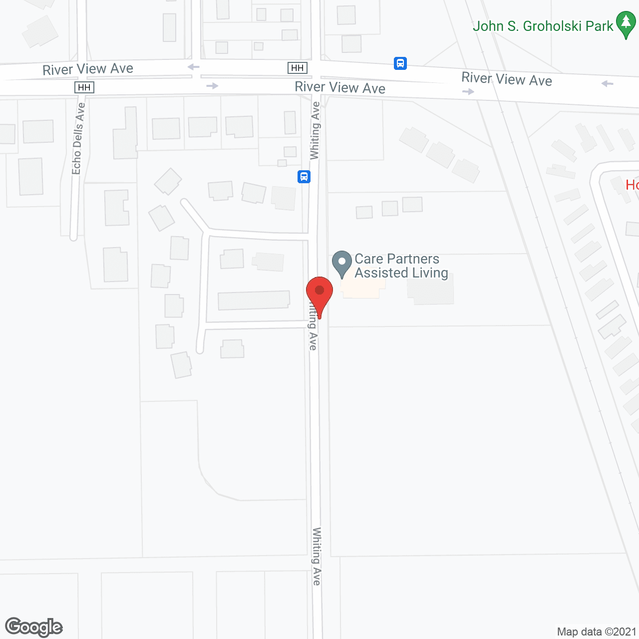 Map of the neighborhood around Care Partners Assisted Living-Stevens Point