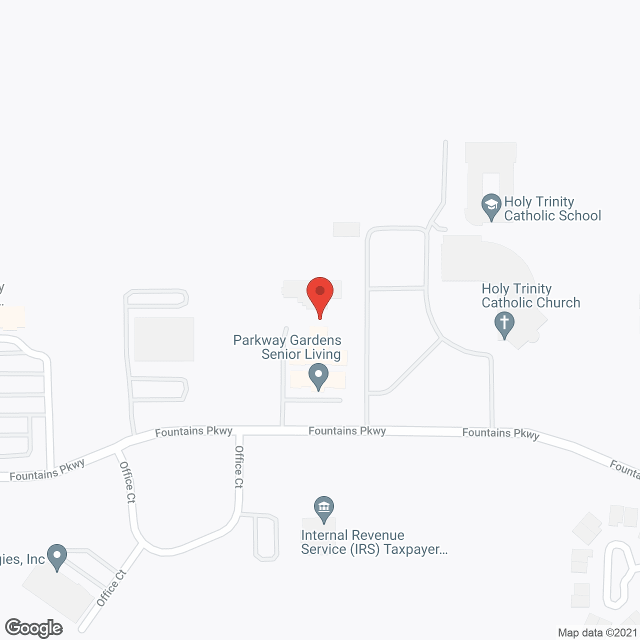 Parkway Gardens Senior Living in google map