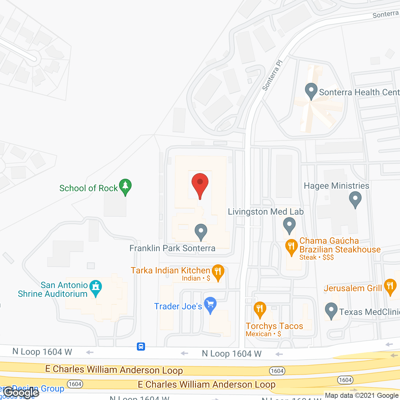 Franklin Park Sonterra - AL in google map