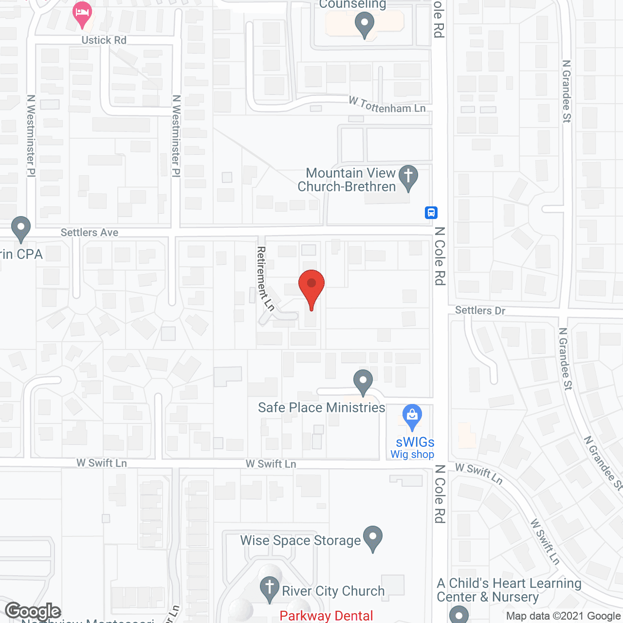 Settlers Creek Apartments in google map