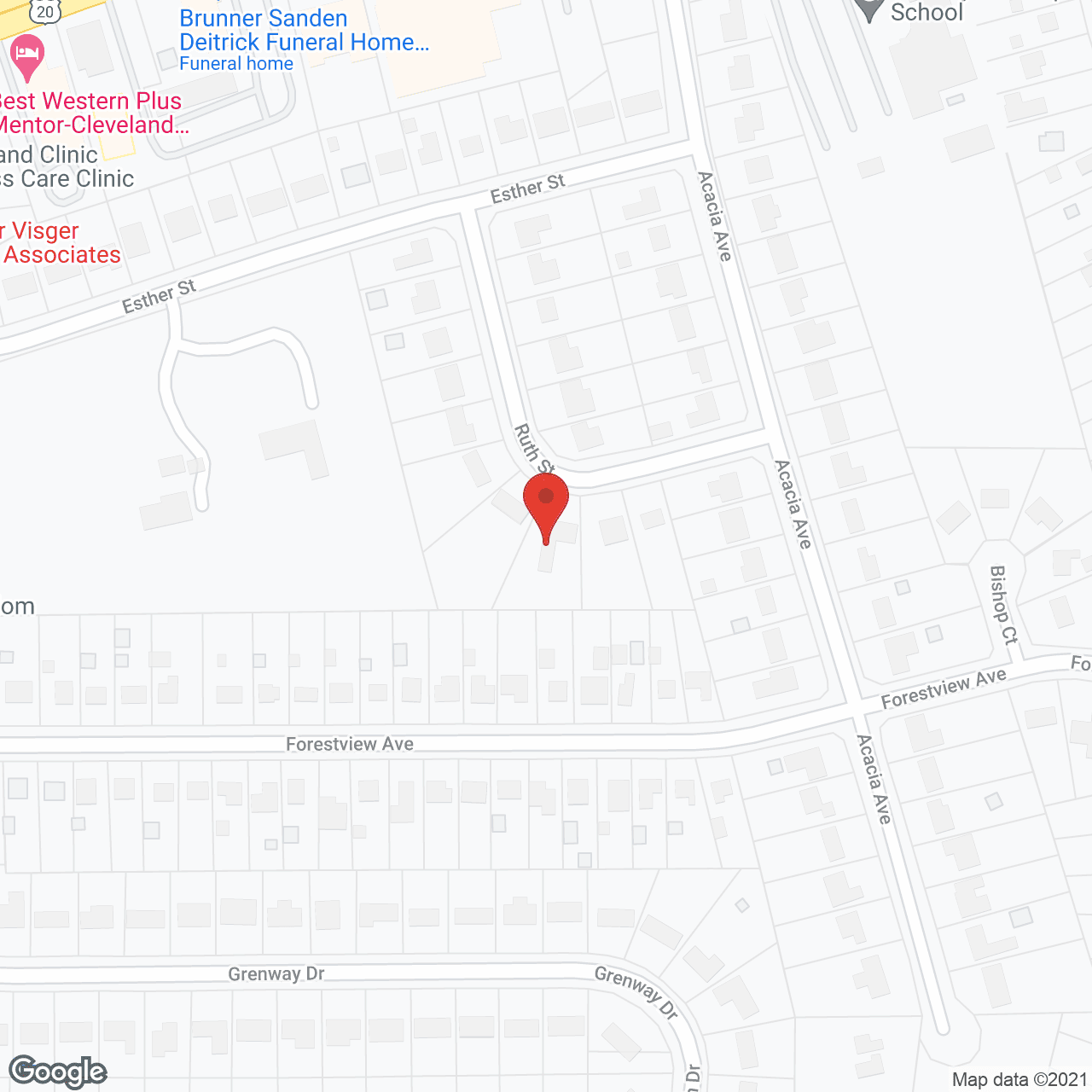 Map of the neighborhood around There's No Place Like Home Inc.